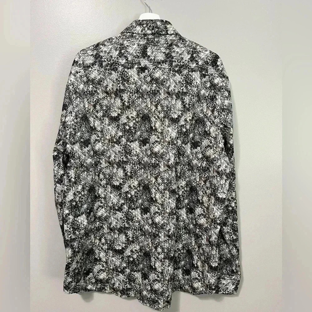 Modern English John Lennon  Medallion Stretch Shirt - Picture 8 of 9
